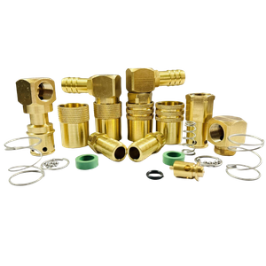 Khớp nối nhanh bằng đồng thau ti&ecirc;u chuẩn Mỹ c&oacute; đu&ocirc;i ống g&oacute;c 90